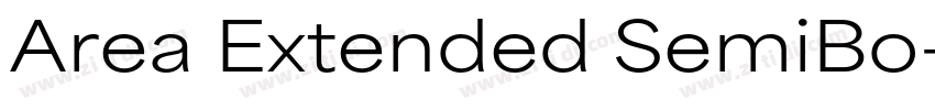 Area Extended SemiBo字体转换
